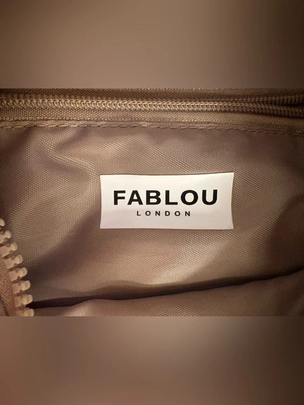 FABLOU London Luna Crescent Crossbody Bag — Dusty Rose — One Size 👜